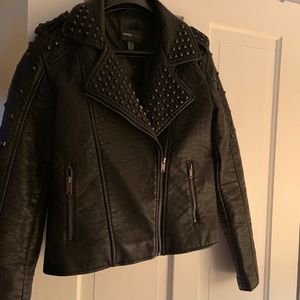 Mango Faux Leather Jacket